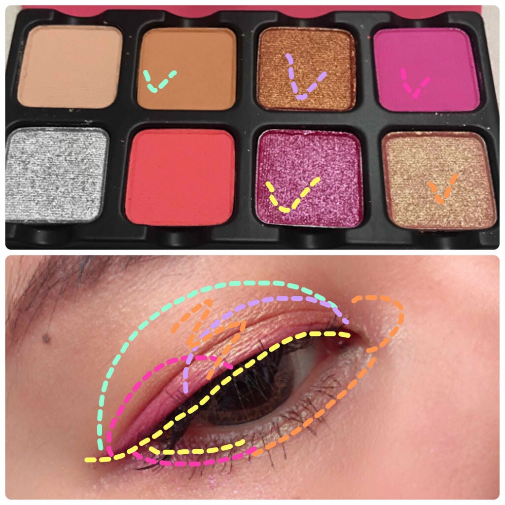 EyeShadow Palette Petit PRO/VISEART/アイシャドウパレットを使ったクチコミ(4枚目)