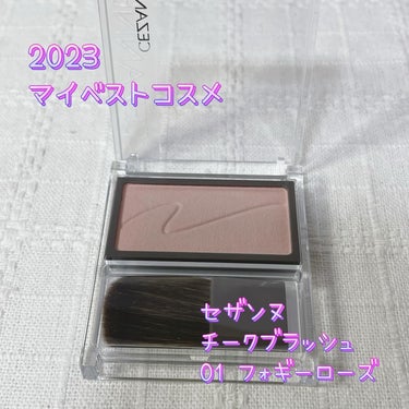 今年も残すところ4日‼️

時間の許す限り
2023年のお気に入りコスメを
紹介していきます😊

セザンヌ
チークブラッシュ
01 フォギーローズ

シアーカラーが魅力のチーク。
色味はそれほど感じない