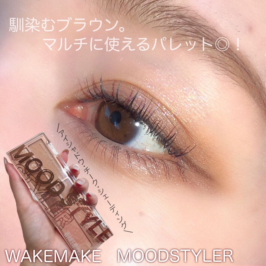 ムードスタイラー 01 NORMAL BROWN/wakemake/アイシャドウパレットを使ったクチコミ（1枚目）