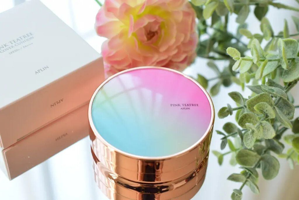 ピンクティーツリーカバークッション/APLIN/クッションファンデーションを使ったクチコミ(1枚目)