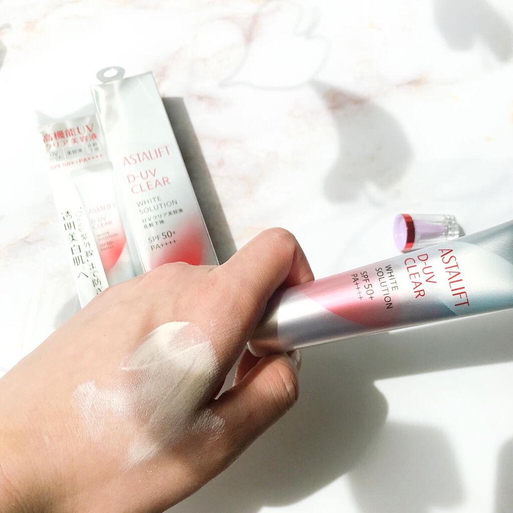 D-UVクリア ホワイトソリューション/アスタリフト/日焼け止めクリームを使ったクチコミ（3枚目）