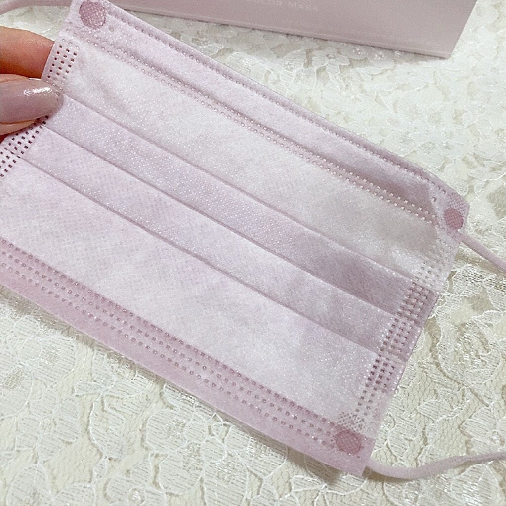 不織布 カラーマスク/Picool/マスクを使ったクチコミ(3枚目)