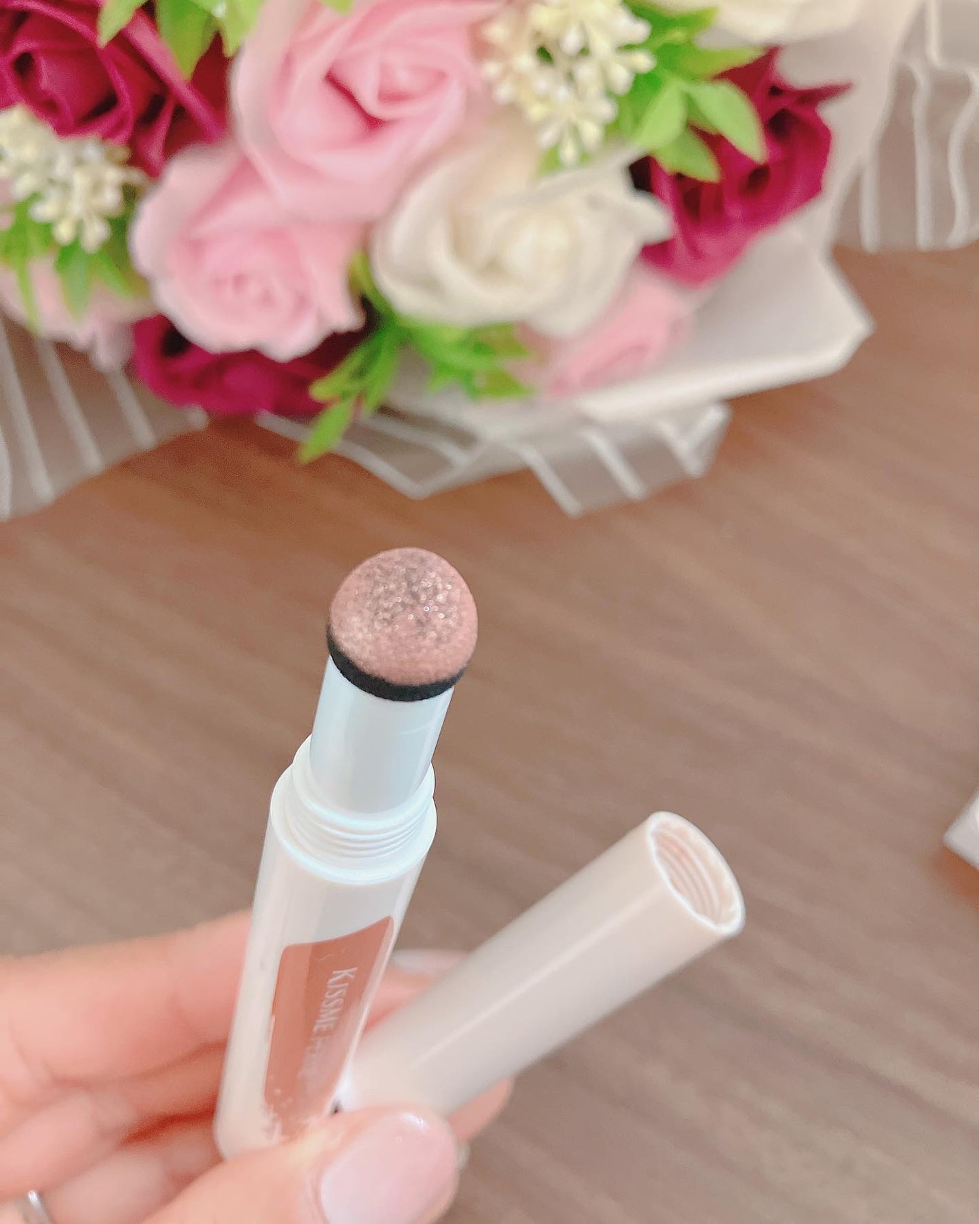 クッションチップアイカラーN/キスミー フェルム/単色アイシャドウを使ったクチコミ(4枚目)