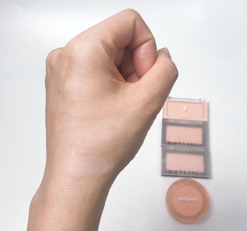 ピュア ブラッシュド サンシャイン チーク/PERIPERA/パウダーチークを使ったクチコミ（2枚目）