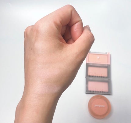 ピュア ブラッシュド サンシャイン チーク/PERIPERA/パウダーチークを使ったクチコミ(2枚目)