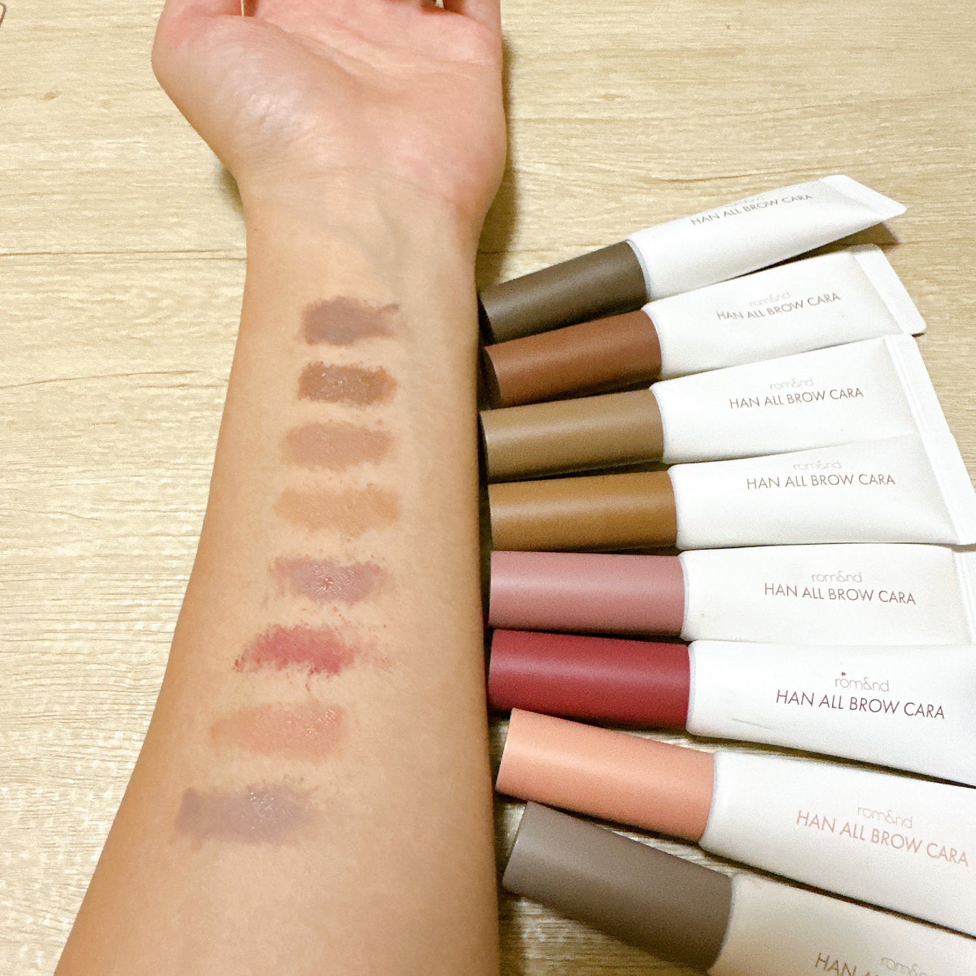 ハンオールブロウカラ/rom&nd/眉マスカラを使ったクチコミ(3枚目)