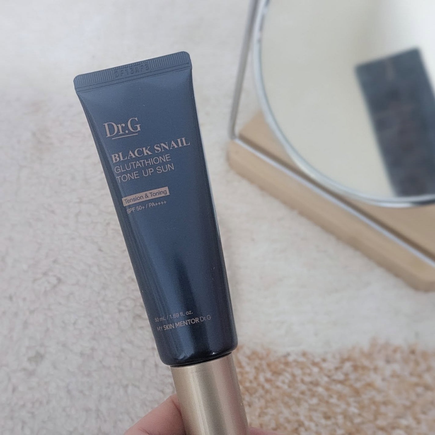ブラックスネイルグルタチオントーンアップサン/Dr.G/日焼け止めクリームを使ったクチコミ(1枚目)