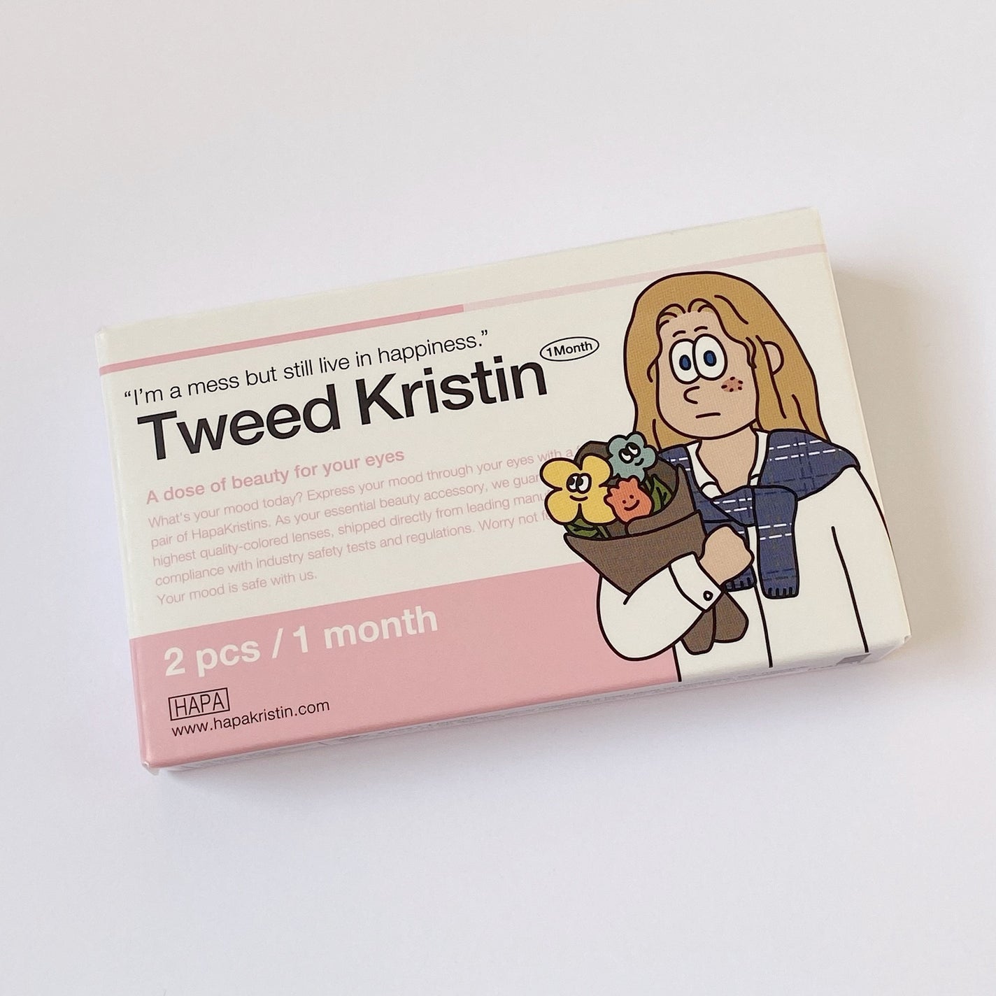 Tweed Kristin 1month/Hapa kristin/1ヶ月(1MONTH)カラコンを使ったクチコミ(5枚目)