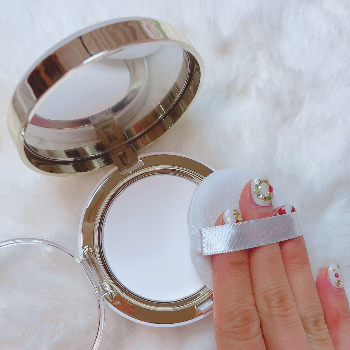 ハイドラセッティングパウダー/byLieto/プレストパウダーを使ったクチコミ（2枚目）