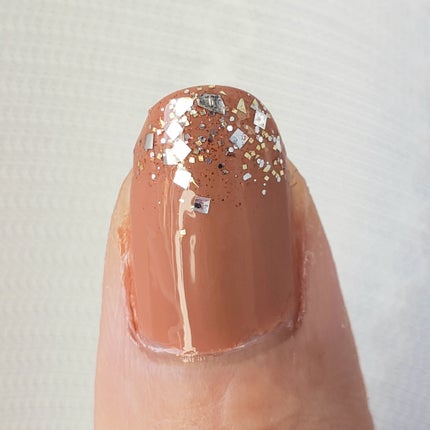 土木系おねいさん on LIPS 「今日のネイル💅落ち着いたオレンジベージュに、シャンパンゴールド..」(6枚目)