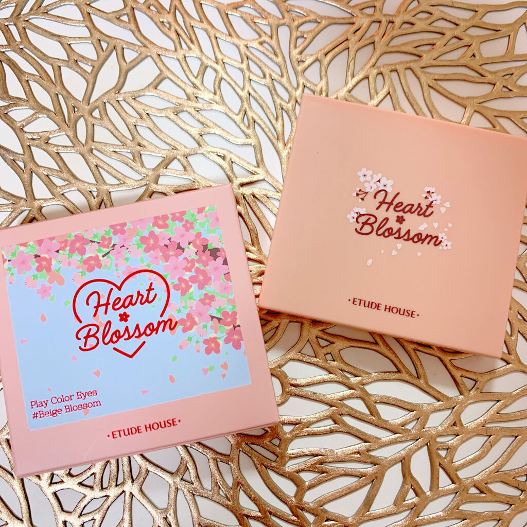 ハート プレイカラーアイズ ベージュブロッサム/ETUDE/アイシャドウパレットを使ったクチコミ（1枚目）