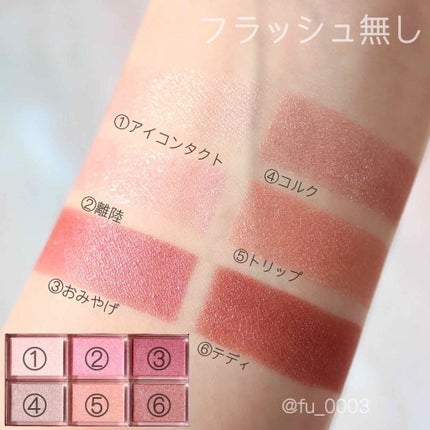 ナイストゥミーチュートランク/MAJOLICA MAJORCA/アイシャドウパレットを使ったクチコミ(4枚目)