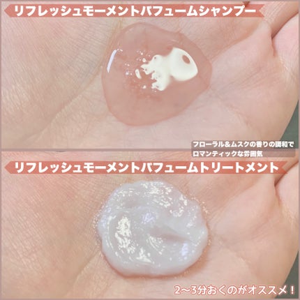 リフレッシュモーメントパフュームシャンプー/トリートメント Jeju Camellia/Free Moment /市販シャンプーを使ったクチコミ(3枚目)