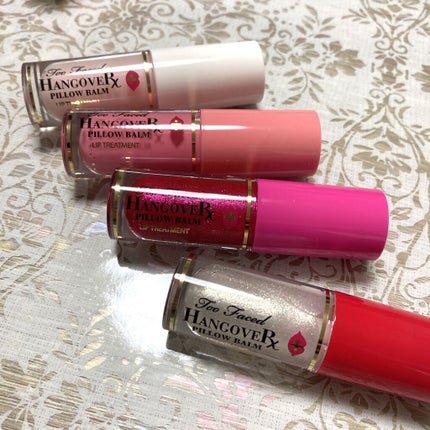 トゥーフェイスドハングオーバーピローバームリップトリートメントセット/Too Faced/リップケアを使ったクチコミ(2枚目)