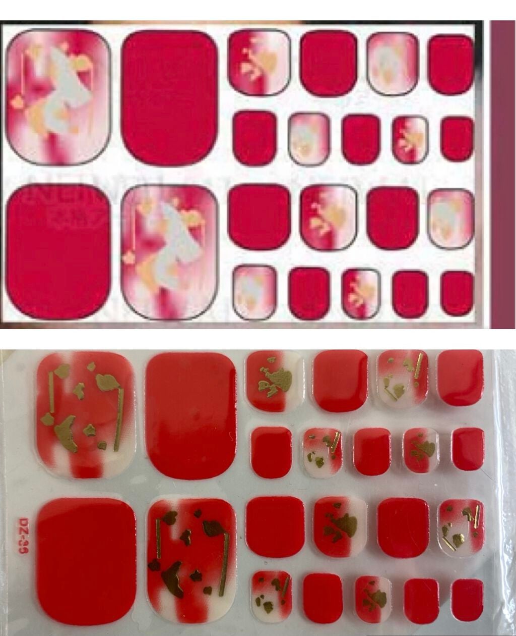 ネイルシール/Qoo10/ネイルシールを使ったクチコミ(2枚目)