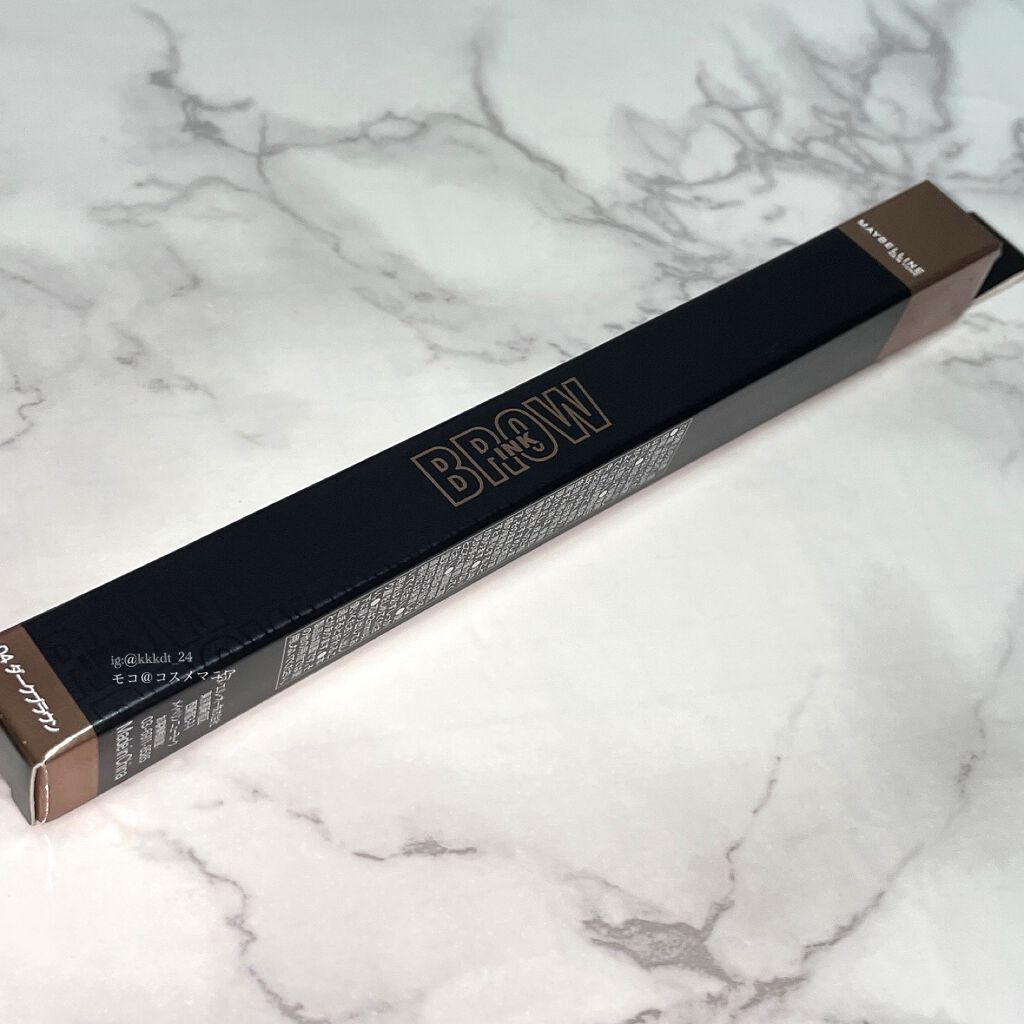 ブロウインク カラーティントデュオ 04 ダークブラウン/MAYBELLINE NEW YORK/眉ティントを使ったクチコミ（2枚目）