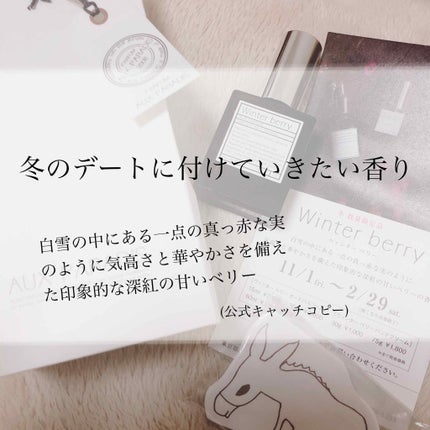 オードパルファム #10 Winter berry 〔ウィンター ベリー〕/AUX PARADIS/香水(レディース)を使ったクチコミ(1枚目)