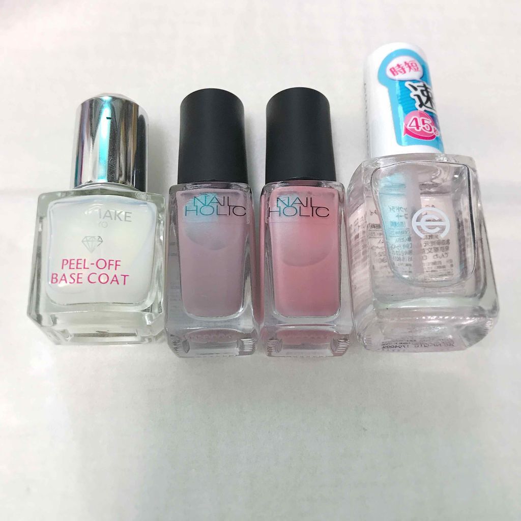 ピールオフベースコート/キャンメイク/ネイルトップコートを使ったクチコミ(4枚目)