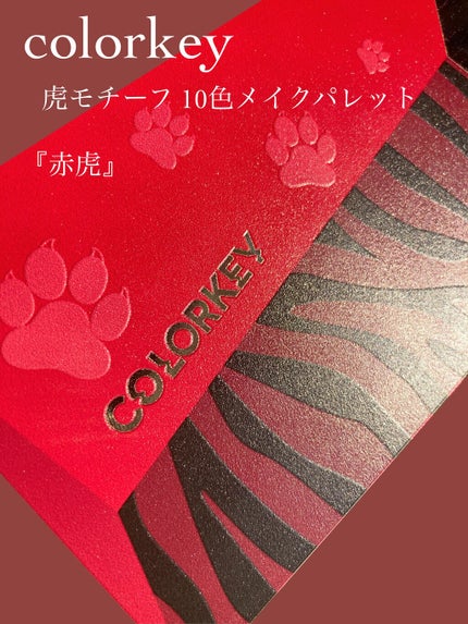 トラ十色アイシャドウパレット/COLORKEY/アイシャドウパレットを使ったクチコミ(2枚目)