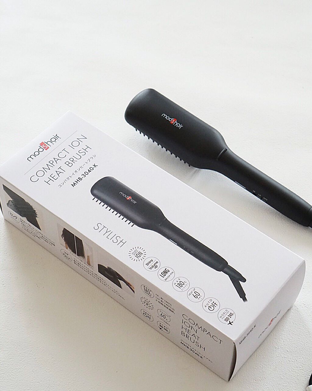 スタイリッシュ コンパクトイオンヒートブラシ MHB-3040-K/mod's hair/ヒートブラシを使ったクチコミ(1枚目)