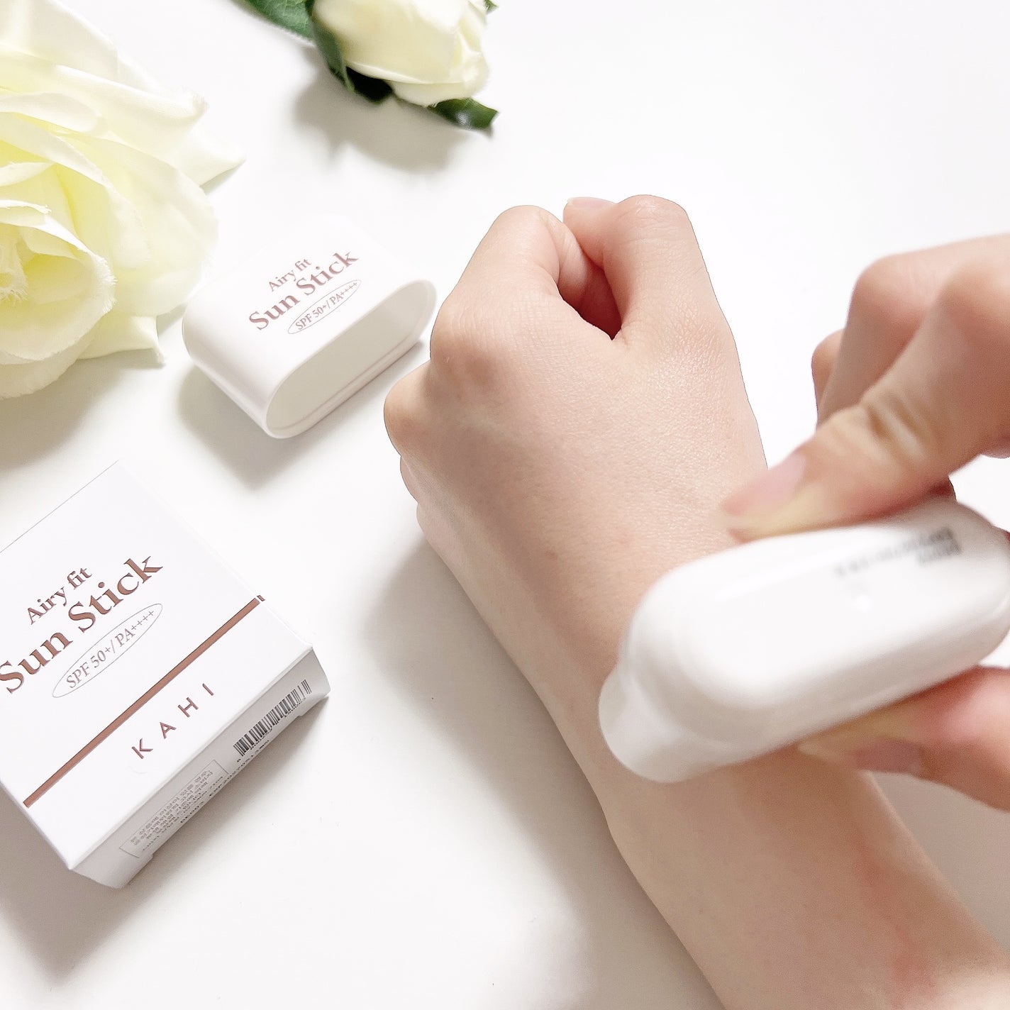 エアリーフィットサンスティック/KAHI/日焼け止めスティックを使ったクチコミ(4枚目)