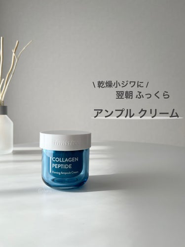 innisfree コラーゲンペプチド弾力アンプルクリームのクチコミ「アンプルみたいなクリーム♡
乾燥小じわに♪

・

Qoo10メガ割 購入品レビュー🤗✨

=.....」（1枚目）