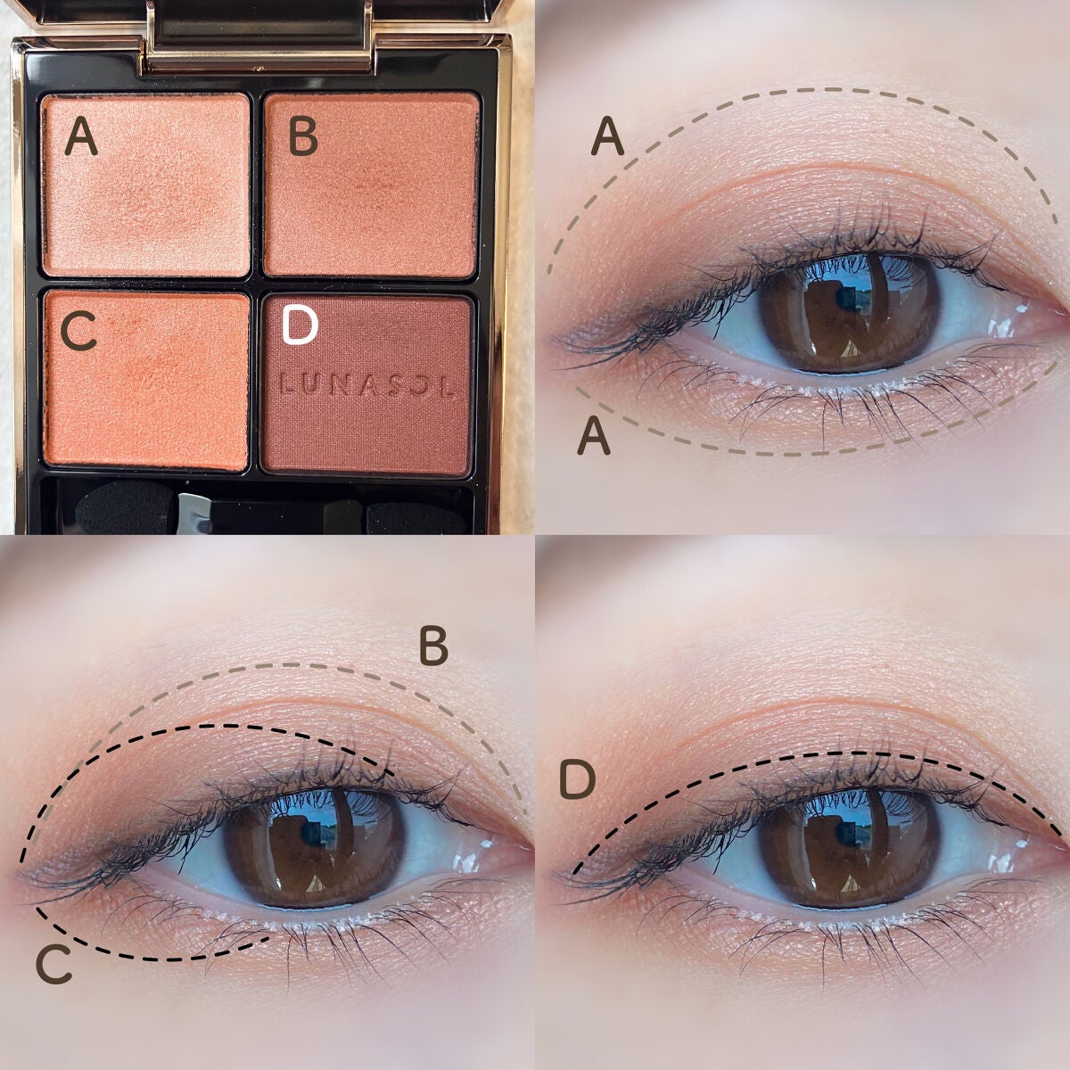 アイカラーレーション/LUNASOL/アイシャドウパレットを使ったクチコミ(5枚目)
