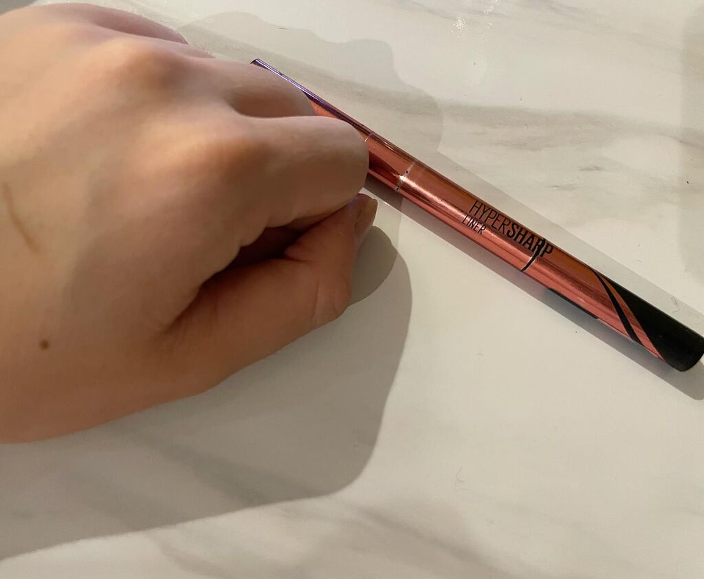 ハイパーシャープ ライナー R/MAYBELLINE NEW YORK/リキッドアイライナーを使ったクチコミ(4枚目)