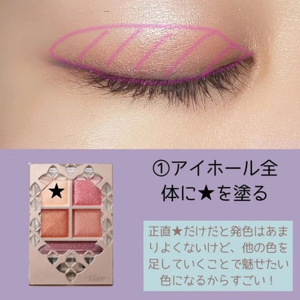 パノラマデザイン アイパレット/Visée/アイシャドウパレットを使ったクチコミ(3枚目)