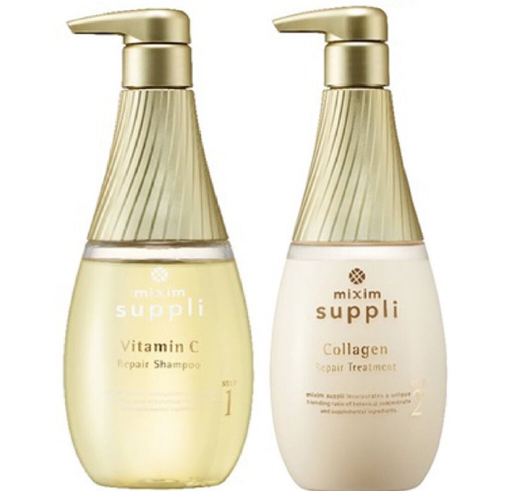 ビタミン リペアシャンプー／コラーゲン リペアヘアトリートメント/mixim suppli/市販シャンプーを使ったクチコミ（1枚目）