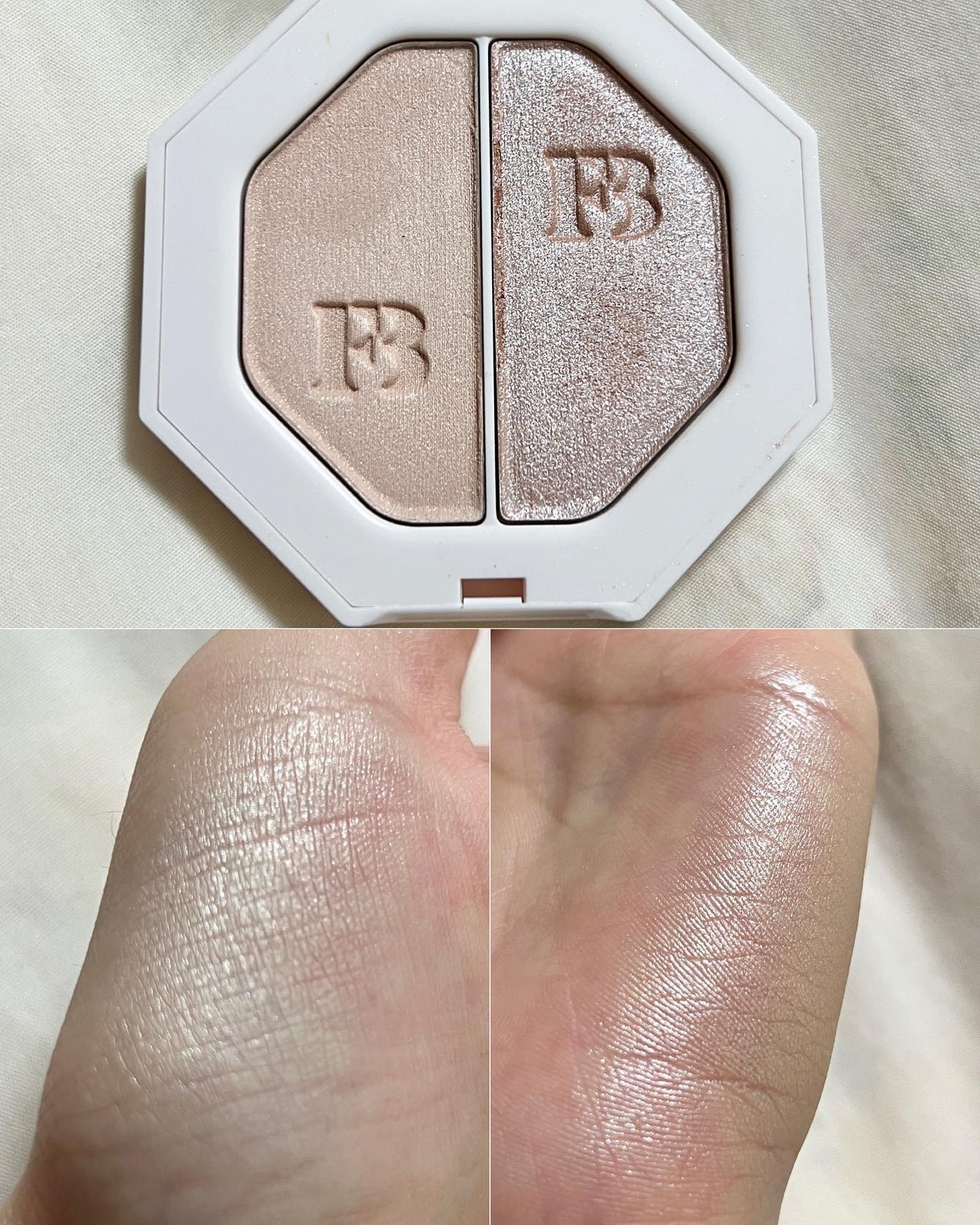 KILLAWATT FREESTYLE HIGHLIGHTER DUO/FENTY BEAUTY BY RIHANNA/パウダーハイライトを使ったクチコミ(2枚目)