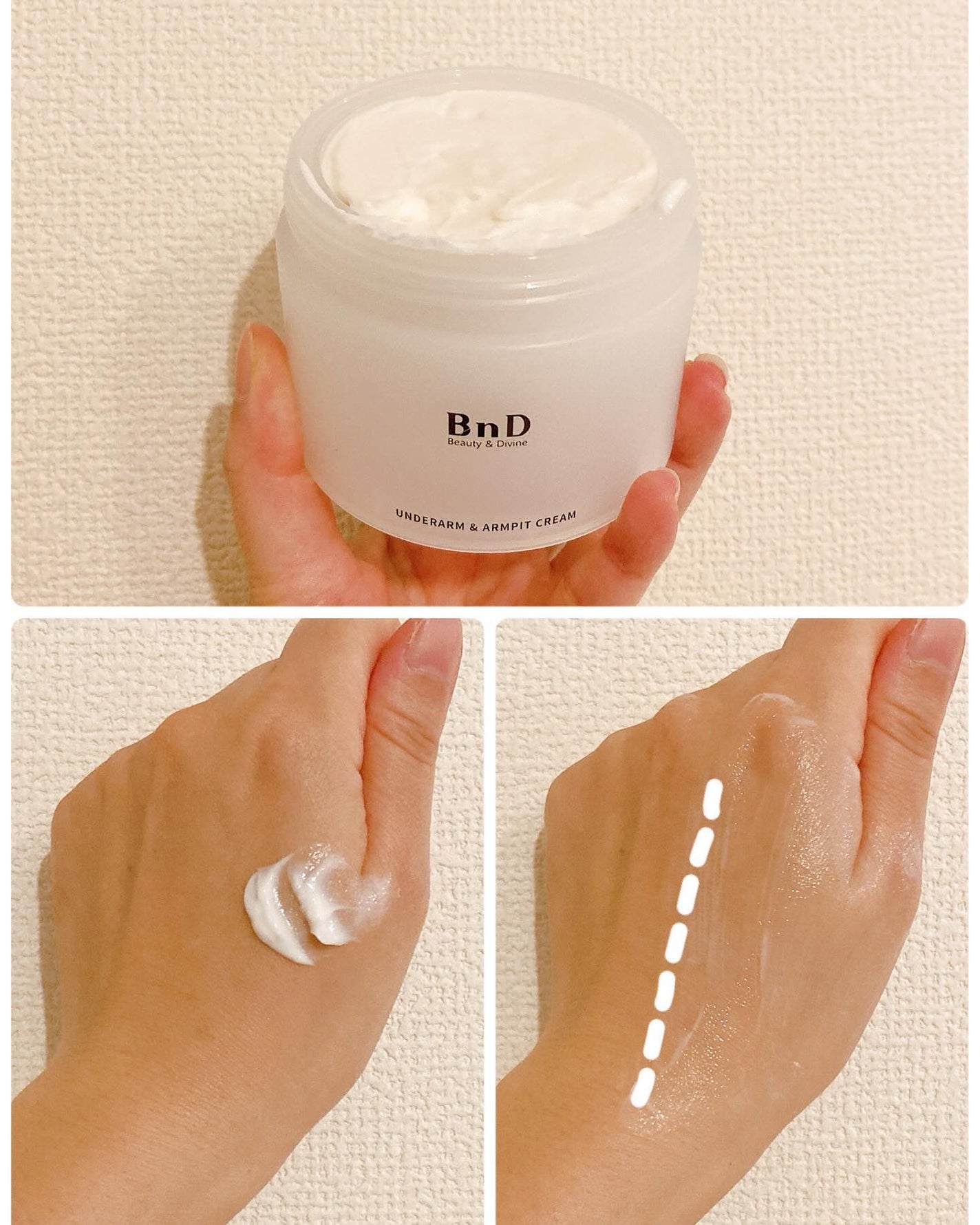 BnDアンダーアームクリーム(ボディクリーム)/BnD/デリケートゾーンケアを使ったクチコミ(2枚目)