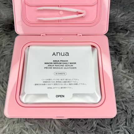 ANUA (アヌア)桃ナイアシンセラムデイリーマスクパック30枚入り /Anua/その他スキンケアを使ったクチコミ(2枚目)