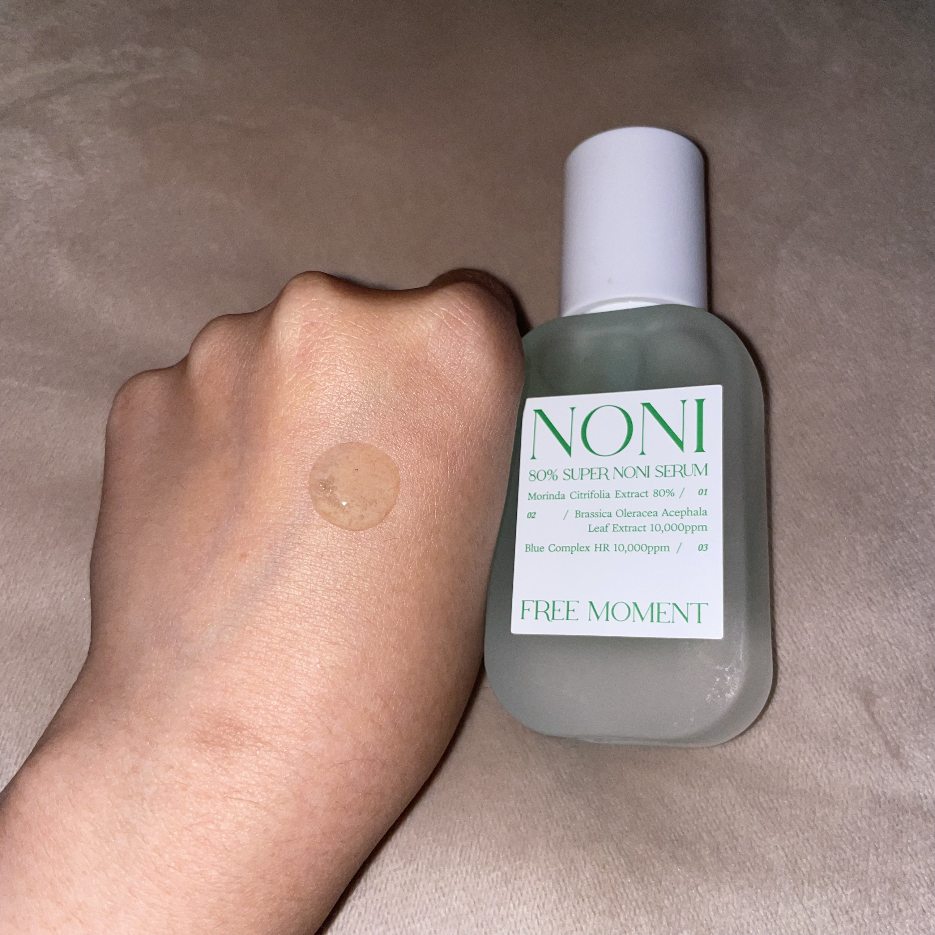 Free Moment  80％スーパーノニセラムのクチコミ「【80％スーパーノニセラム🍃】

肌荒れやインナードライに悩む方大注目の、韓国ヴィーガンコスメ.....」（3枚目）