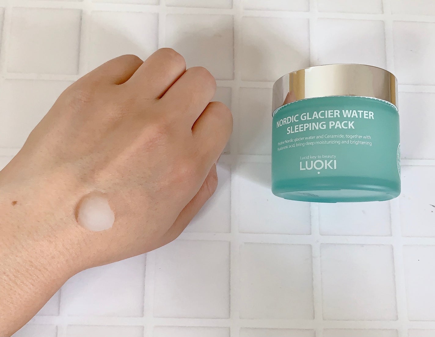 ノルディック氷河水スリーピングパック/LUOKI/フェイスクリームを使ったクチコミ(5枚目)