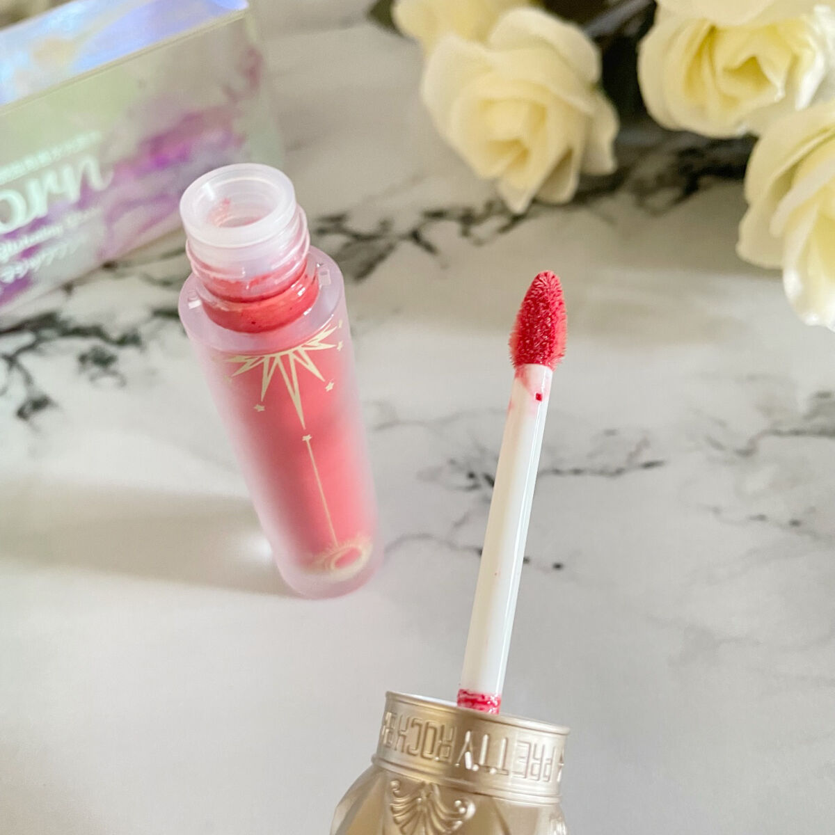 ユニコーンシリーズ マジックワンドルージュ 白桃/FlowerKnows/口紅を使ったクチコミ（3枚目）