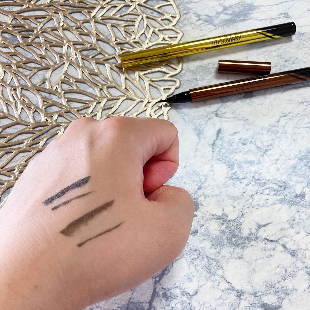 ハイパーシャープ ライナー R/MAYBELLINE NEW YORK/リキッドアイライナーを使ったクチコミ(3枚目)