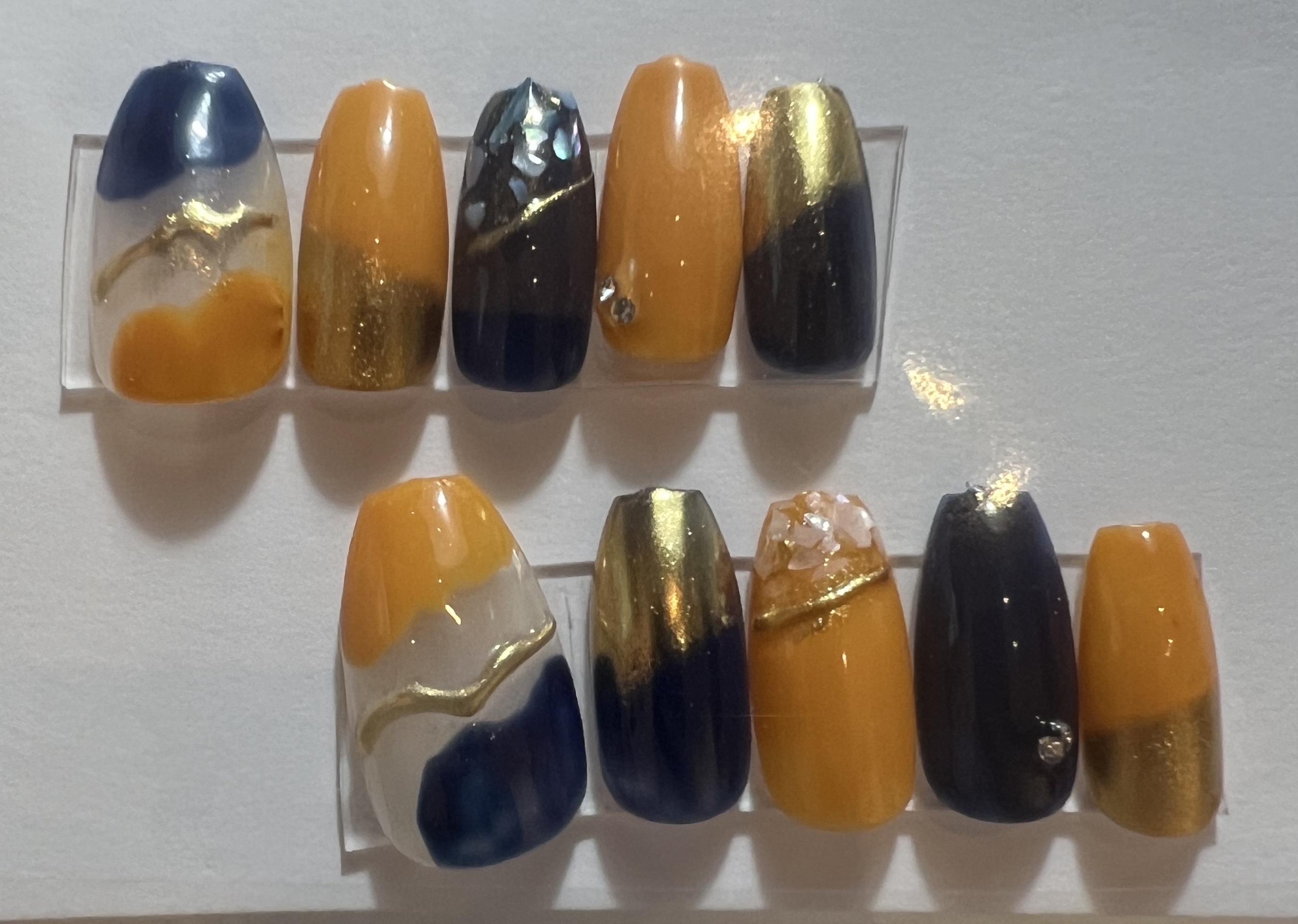 BRG ジェルネイル 40 マスタード/DAISO/ジェルネイルを使ったクチコミ（2枚目）