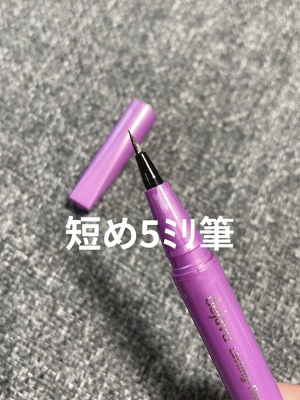 「密着アイライナー」ショート筆リキッド/デジャヴュ/リキッドアイライナーを使ったクチコミ(2枚目)