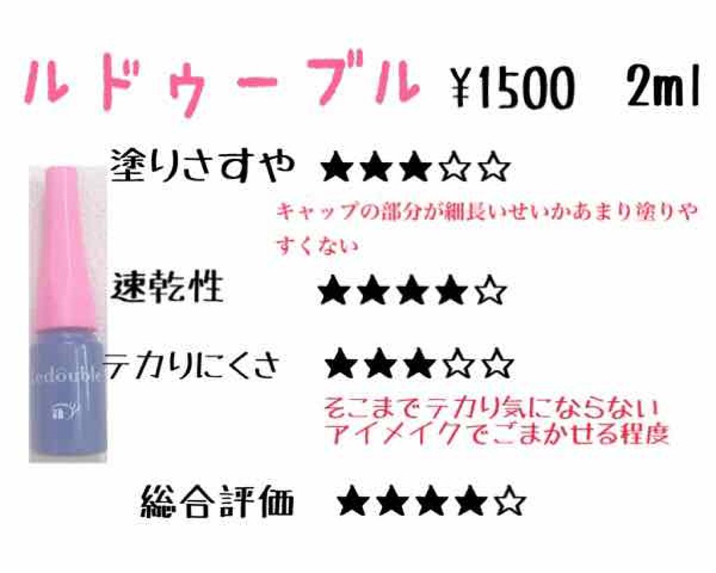 ルドゥーブル/ルドゥーブル/二重まぶた用アイテムを使ったクチコミ（2枚目）