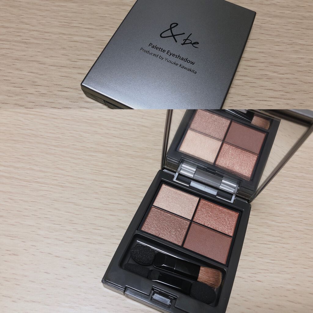 パレットアイシャドウ サンライズブラウン/＆be/アイシャドウパレットを使ったクチコミ（2枚目）