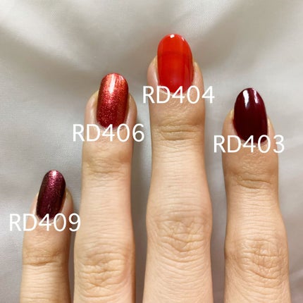 ネイルホリック Juicy color RD404/ネイルホリック/マニキュアを使ったクチコミ(2枚目)