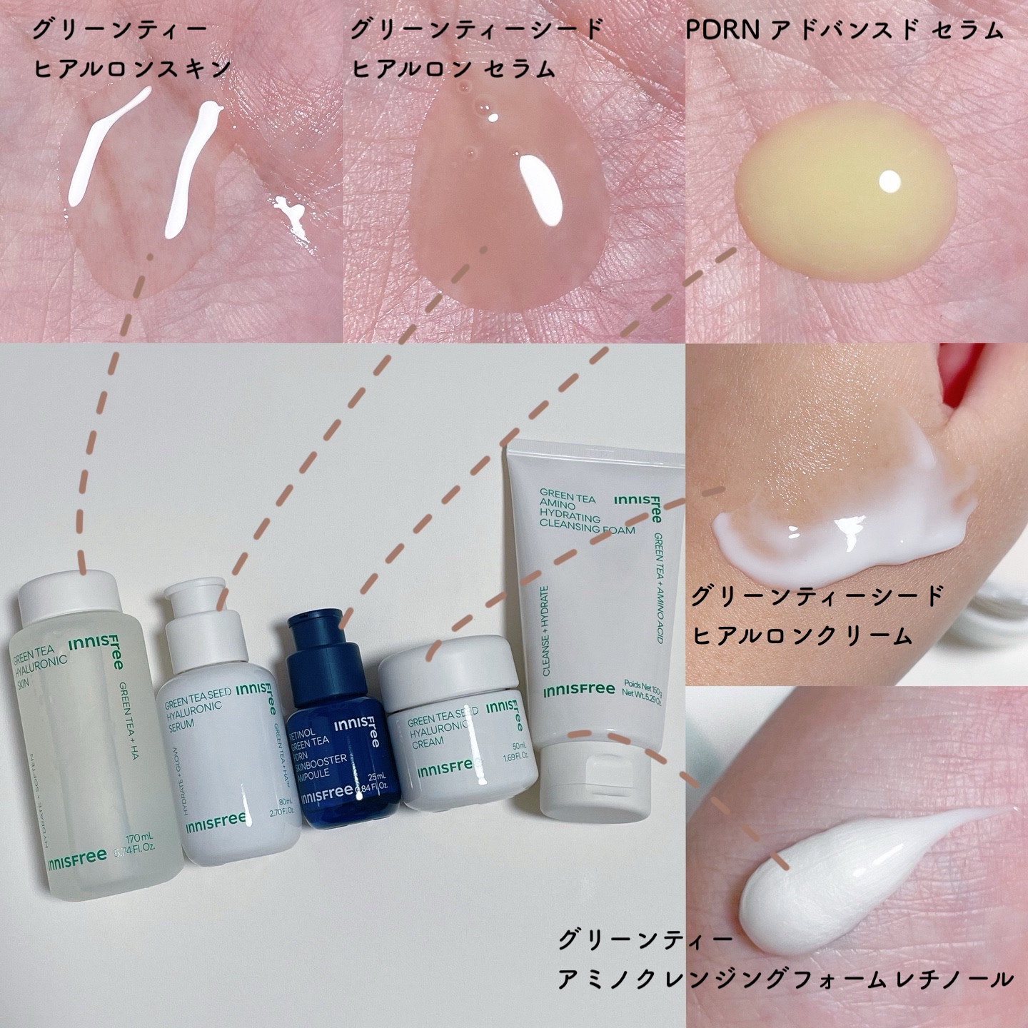 グリーンティーシード　ヒアルロン　クリーム/innisfree/フェイスクリームを使ったクチコミ（2枚目）