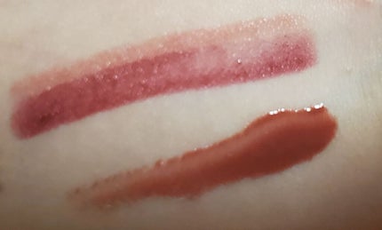 デュオカラーリップス ショコラバー/リンメル ロンドン/口紅を使ったクチコミ(2枚目)