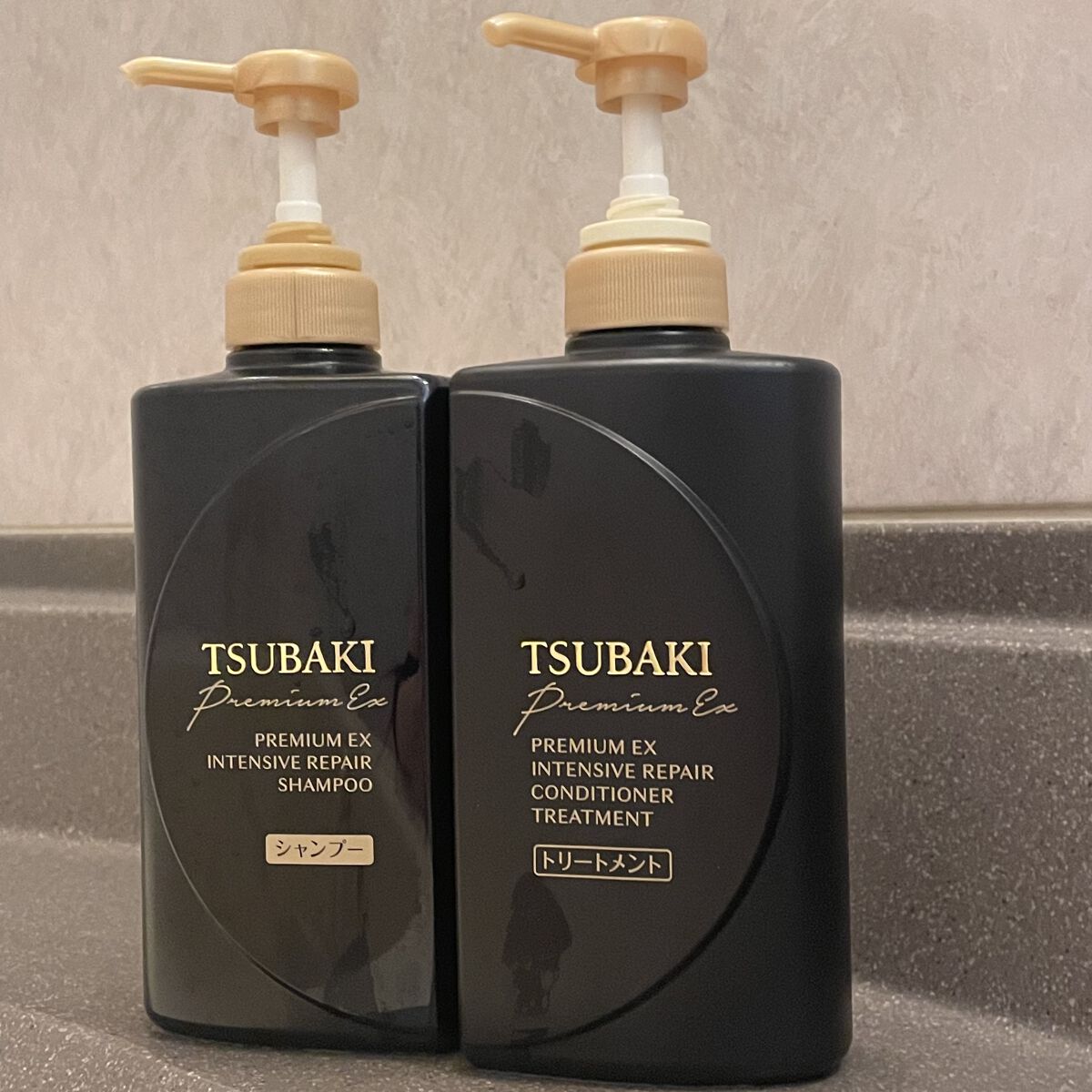 プレミアムＥＸ インテンシブリペア ＜シャンプー＞／コンディショナー＜ヘアトリートメント＞ /TSUBAKI/市販シャンプーを使ったクチコミ（1枚目）