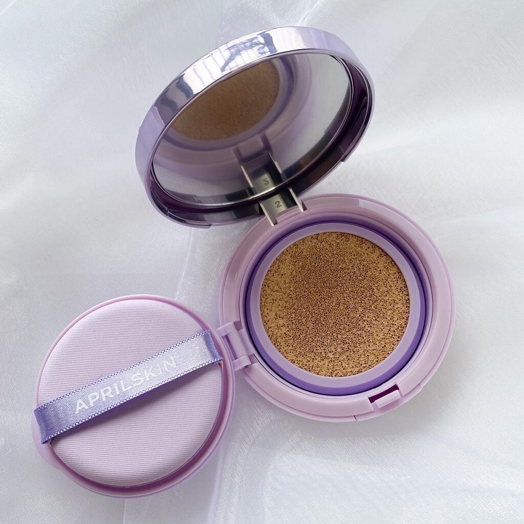 ウルトラスリムクッション＋レフィルセット/APRILSKIN/クッションファンデーションを使ったクチコミ（2枚目）