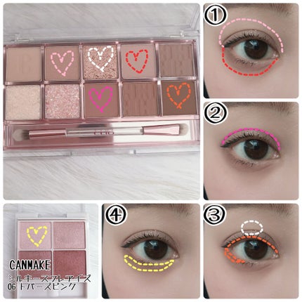 シルキースフレアイズ/キャンメイク/アイシャドウパレットを使ったクチコミ(3枚目)