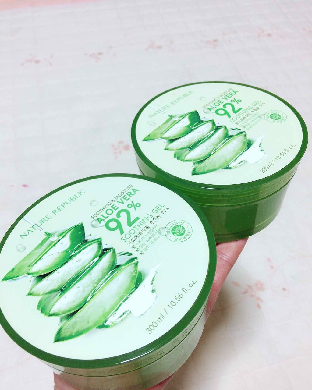 マイルド&モイスチャーアロエジェル/ネイチャーリパブリック/ボディローションを使ったクチコミ(1枚目)