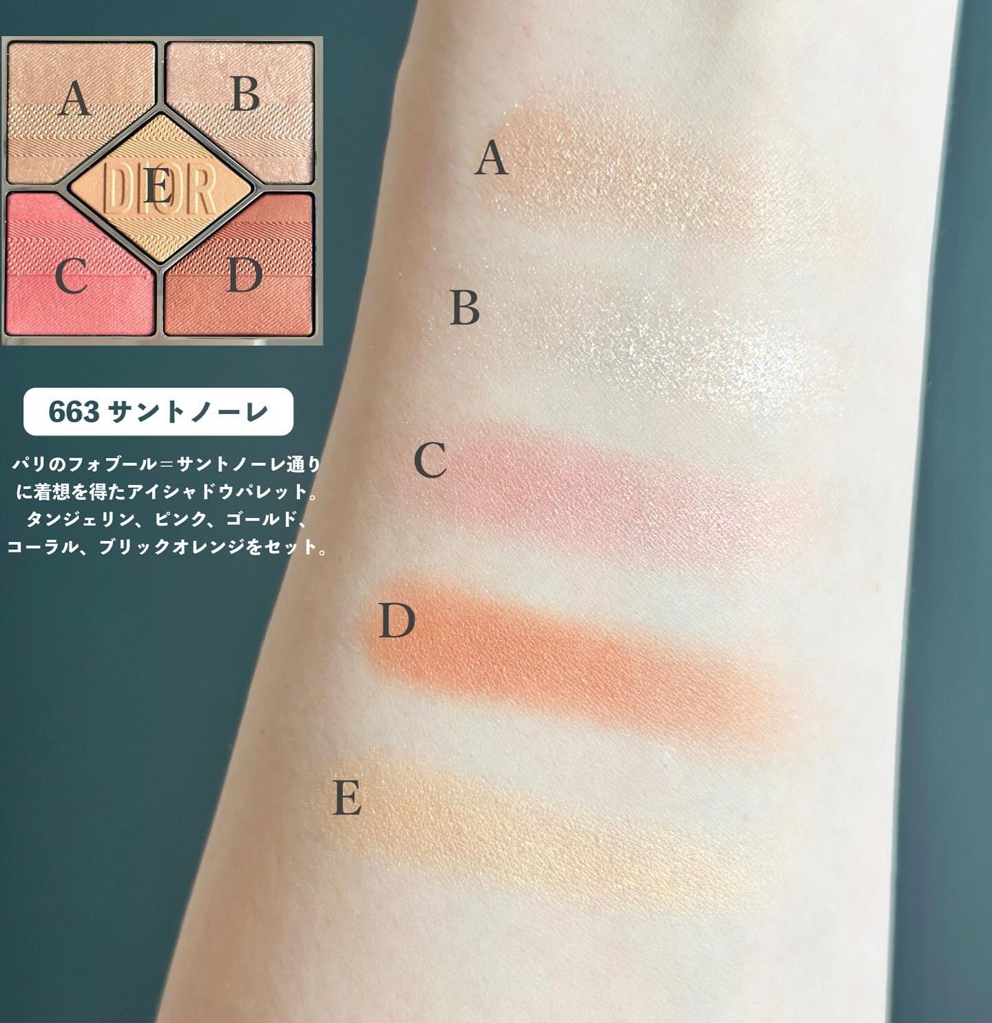 【旧】ディオールショウ サンク クルール（プラン ドゥ パリ コレクション限定品） 663 サントノーレ/Dior/アイシャドウを使ったクチコミ（2枚目）