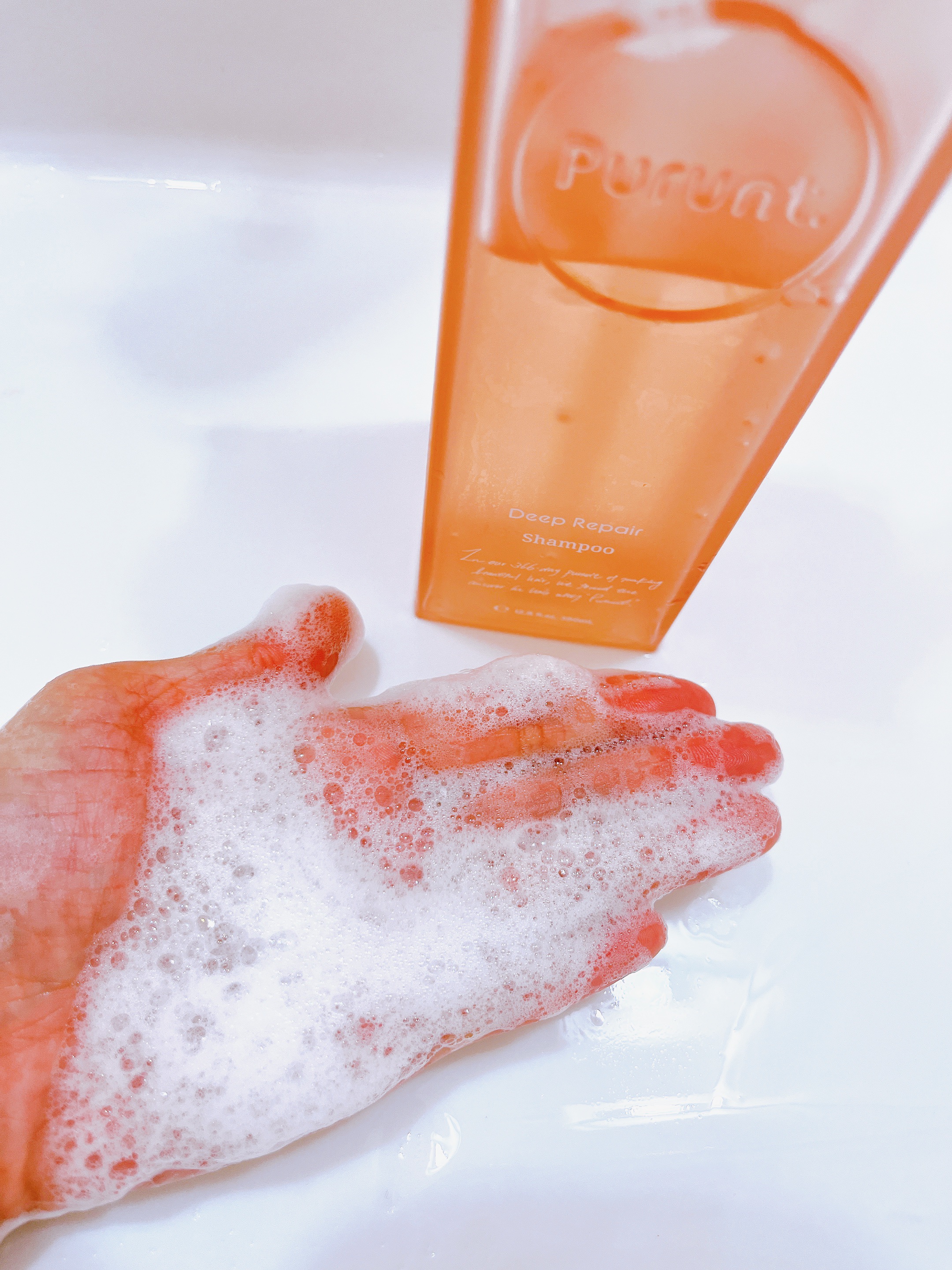 プルント ディープリペア美容液シャンプー／トリートメント/Purunt./市販シャンプーを使ったクチコミ（3枚目）